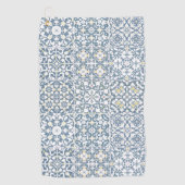 Mediterranean Tiles, Moroccan, Majolica, Azulejo Golfhandtuch (Vorderseite)