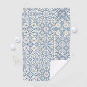 Mediterranean Tiles, Moroccan, Majolica, Azulejo Golfhandtuch (Insitu)