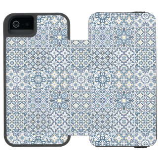 Mediterranean Tiles, Moroccan, Majolica, Azulejo Incipio Watson™ iPhone 5 Geldbörsen Hülle