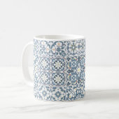 Mediterranean Tiles, Moroccan, Majolica, Azulejo Kaffeetasse (Vorderseite Links)