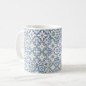 Mediterranean Tiles, Moroccan, Majolica, Azulejo Kaffeetasse (Vorderseite Links)