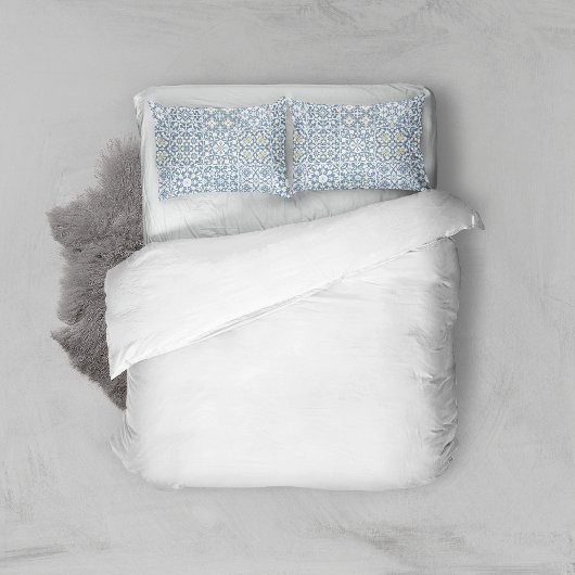 Mediterranean Tiles, Moroccan, Majolica, Azulejo Kissenbezug