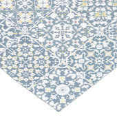 Mediterranean Tiles, Moroccan, Majolica, Azulejo Kurzer Tischläufer (Ecke)