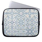 Mediterranean Tiles, Moroccan, Majolica, Azulejo Laptopschutzhülle (Vorderseite)
