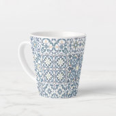 Mediterranean Tiles, Moroccan, Majolica, Azulejo Milchtasse (Linke Ecke)