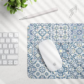 Mediterranean Tiles, Moroccan, Majolica, Azulejo Mousepad