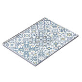 Mediterranean Tiles, Moroccan, Majolica, Azulejo Notizblock (Linke Seite)
