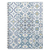 Mediterranean Tiles, Moroccan, Majolica, Azulejo Notizblock (Vorderseite)