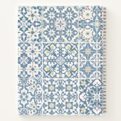 Mediterranean Tiles, Moroccan, Majolica, Azulejo Notizblock (Rückseite)