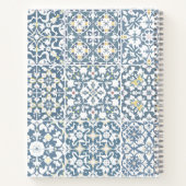 Mediterranean Tiles, Moroccan, Majolica, Azulejo Notizblock (Rückseite)