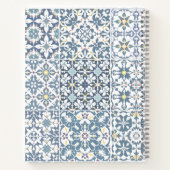 Mediterranean Tiles, Moroccan, Majolica, Azulejo Notizblock (Rückseite)