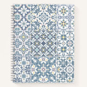 Mediterranean Tiles, Moroccan, Majolica, Azulejo Notizblock (Vorderseite)