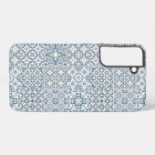 Mediterranean Tiles, Moroccan, Majolica, Azulejo Samsung Galaxy Hülle (Rückseite (Horizontal))