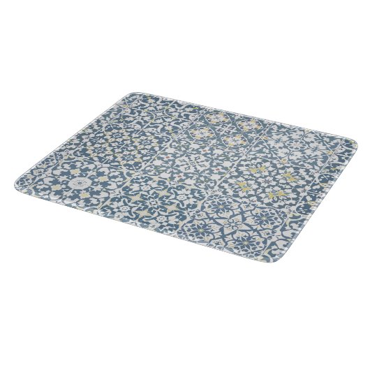 Mediterranean Tiles, Moroccan, Majolica, Azulejo Schneidebrett (Ecke)