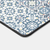 Mediterranean Tiles, Moroccan, Majolica, Azulejo Schreibtischunterlage (Ecke)