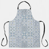 Mediterranean Tiles, Moroccan, Majolica, Azulejo Schürze (Vorderseite)