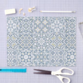 Mediterranean Tiles, Moroccan, Majolica, Azulejo Seidenpapier (Handwerk)