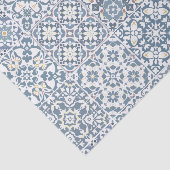 Mediterranean Tiles, Moroccan, Majolica, Azulejo Seidenpapier (Ausschnitt)