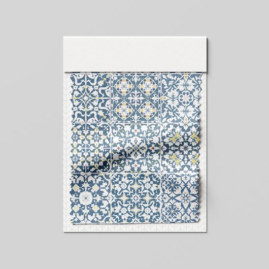 Mediterranean Tiles, Moroccan, Majolica, Azulejo Stoff