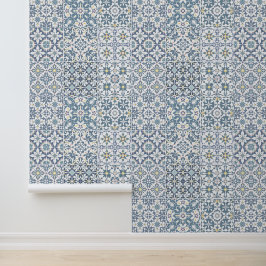 Mediterranean Tiles, Moroccan, Majolica, Azulejo Tapete