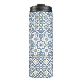 Mediterranean Tiles, Moroccan, Majolica, Azulejo Thermosbecher