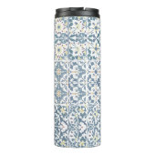 Mediterranean Tiles, Moroccan, Majolica, Azulejo Thermosbecher (Rückseite)