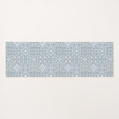 Mediterranean Tiles, Moroccan, Majolica, Azulejo Yogamatte (Rückseite (Horizontal))
