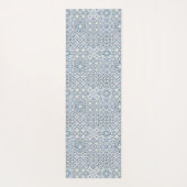 Mediterranean Tiles, Moroccan, Majolica, Azulejo Yogamatte (Rückseite)