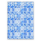  Mediterranean Tiles Summer Wedding Tischnummer (Rückseite)