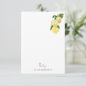 Mediterranean Toskana Lemon Dusche Leere Vielen Da Dankeskarte (Stehend Vorderseite)