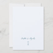 Mediterranean Vibes Weditation Blue Einladung (Rückseite)