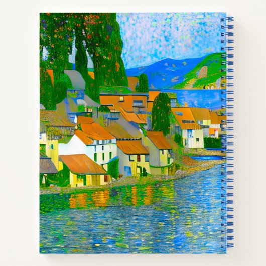 Mediterranean Village by the Sea Journal Notizblock (Rückseite)