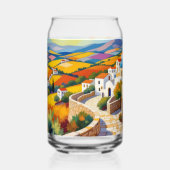Mediterranean Village Painting Dosenglas (Rückseite)