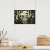 Mediterranean Vineyard Grape Harvest Poster (Küche)