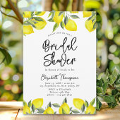 Mediterranean Yellow Lemon Bridal shower Einladung