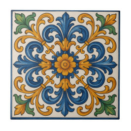 Mediterraner Blumenstil Fliese