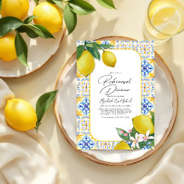 Mediterraner Charm Lemon Italienische Probe Abende Einladung