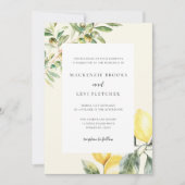 Mediterraner Garten Elegante Einladung (Vorderseite)