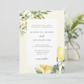 Mediterraner Garten Elegante Einladung (Stehend Vorderseite)