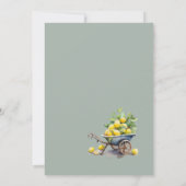 Mediterraner Garten Elegante Einladung (Rückseite)