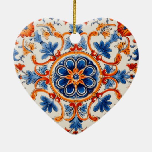 Mediterraner Garten Keramik Ornament (Hinten)