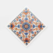 Mediterraner Garten Serviette (Ecke)