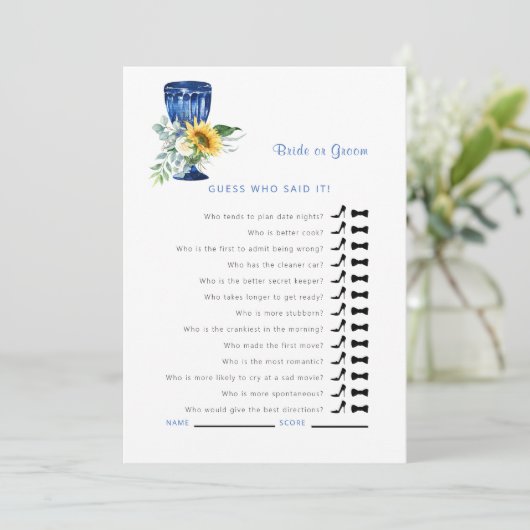 Mediterraner Ratgeber, der gesagt hat, es Duschspi Einladung (Stehend Vorderseite)