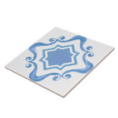 Mediterraner Star in der Blues Keramik Tile Fliese (Seite)