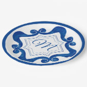 mediterraner Stil Pappteller (Schrägansicht)