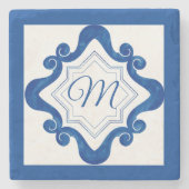 mediterraner Stil Steinuntersetzer (Vorderseite)