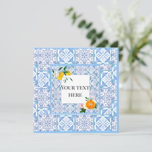 mediterraner Stil, Zitrone, Amalfi-Stil Ankündigung (Stehend Vorderseite)