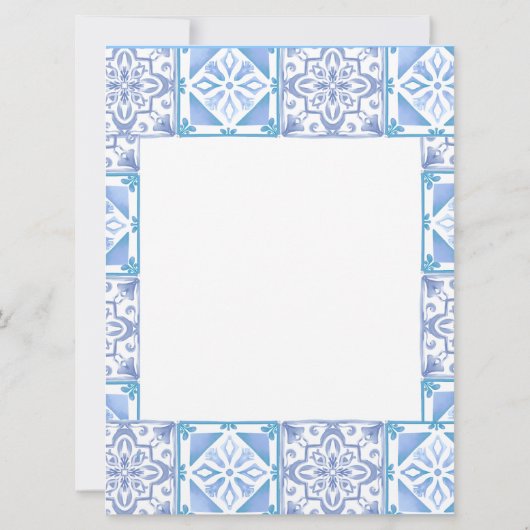 mediterraner Stil, Zitrone, Amalfi-Stil Einladung (Rückseite)