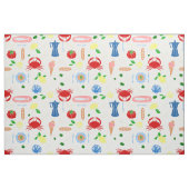 mediterraner Strandpicknick Meeresfrüchte Krabbe Stoff (Fat Quarter (45,7 x 55,9 cm))