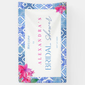 Mediterranes Amalfi Tiles Brautparty Banner (Vertikal)